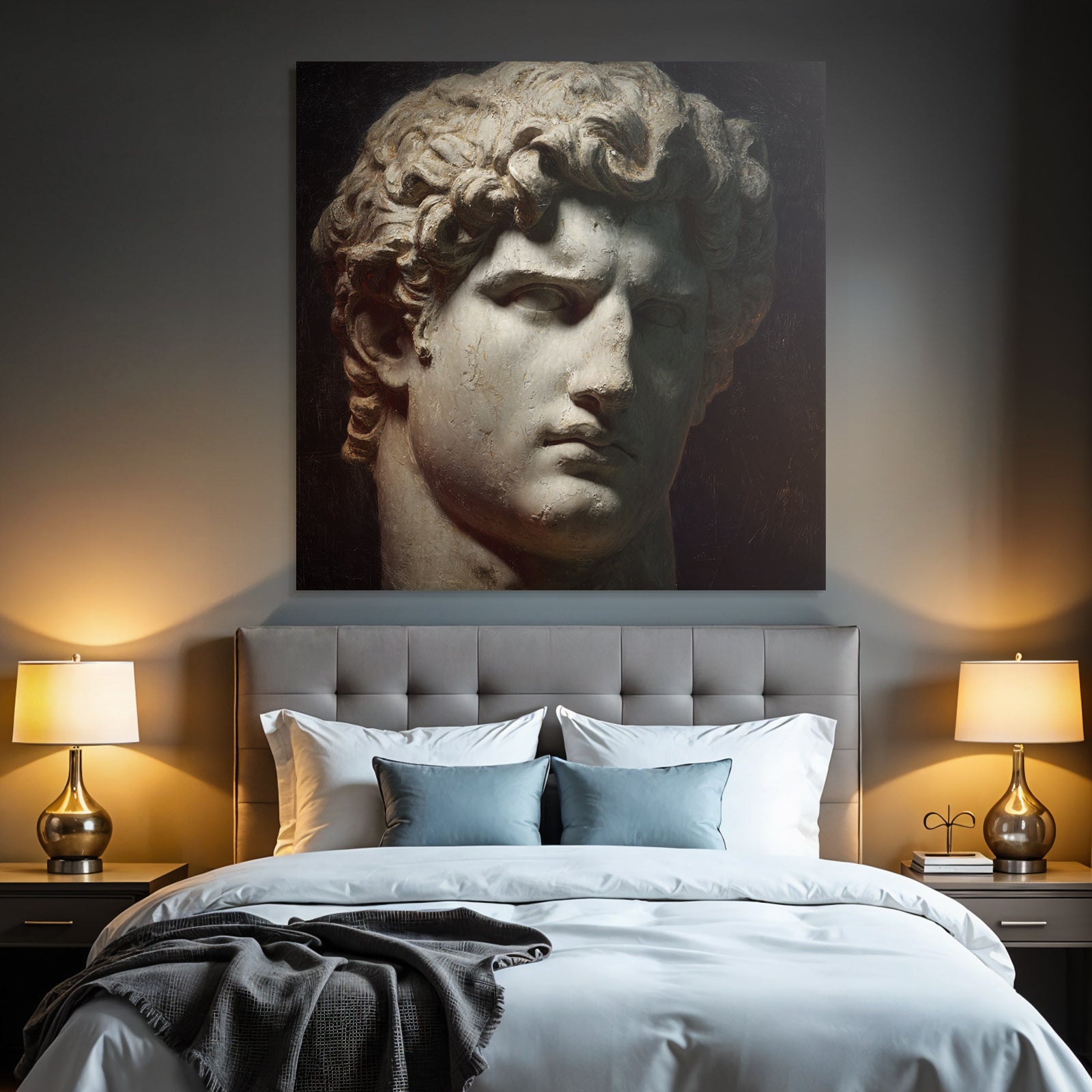 E Sculpture Male Figures Idealized Form Detailed
