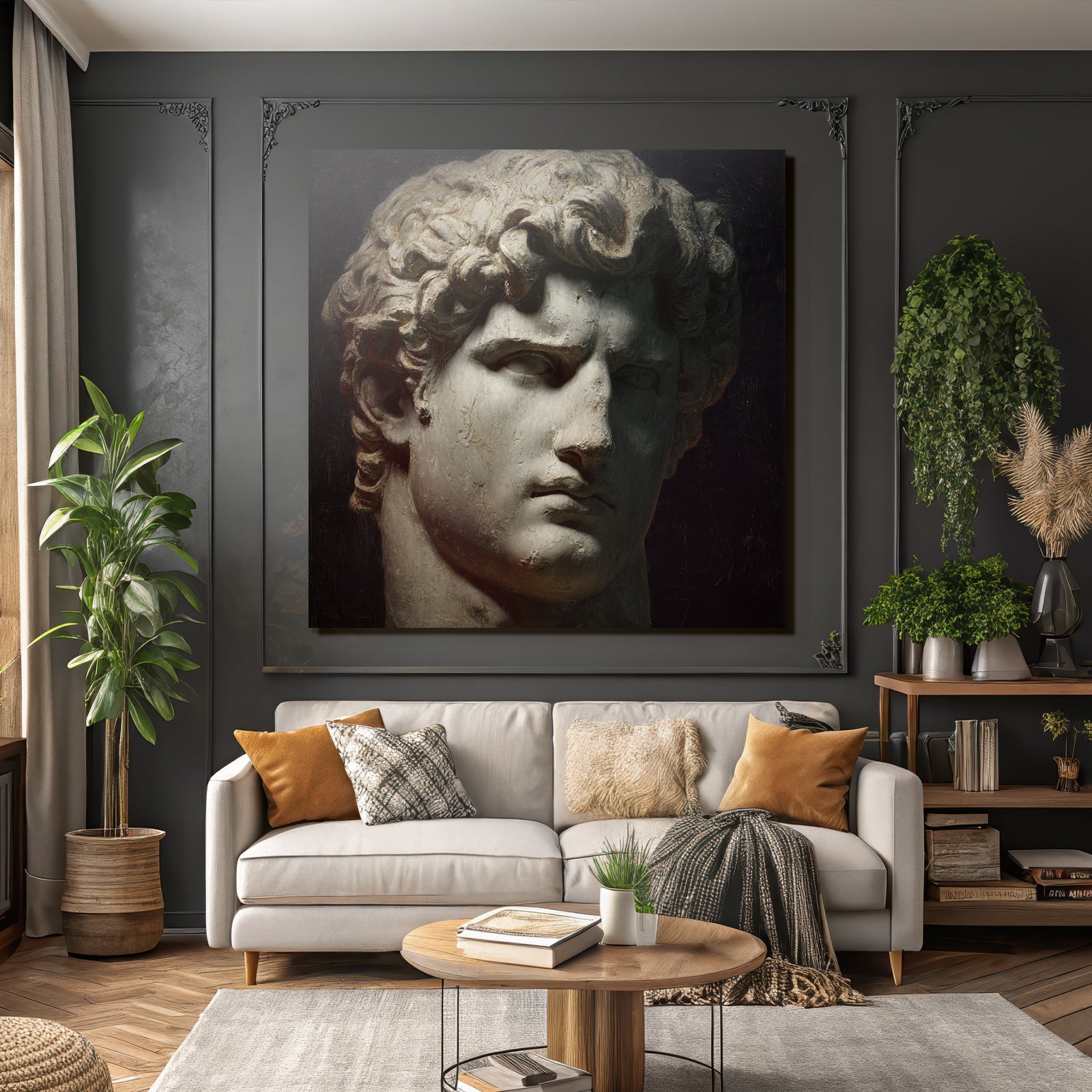 E Sculpture Male Figures Idealized Form Detailed