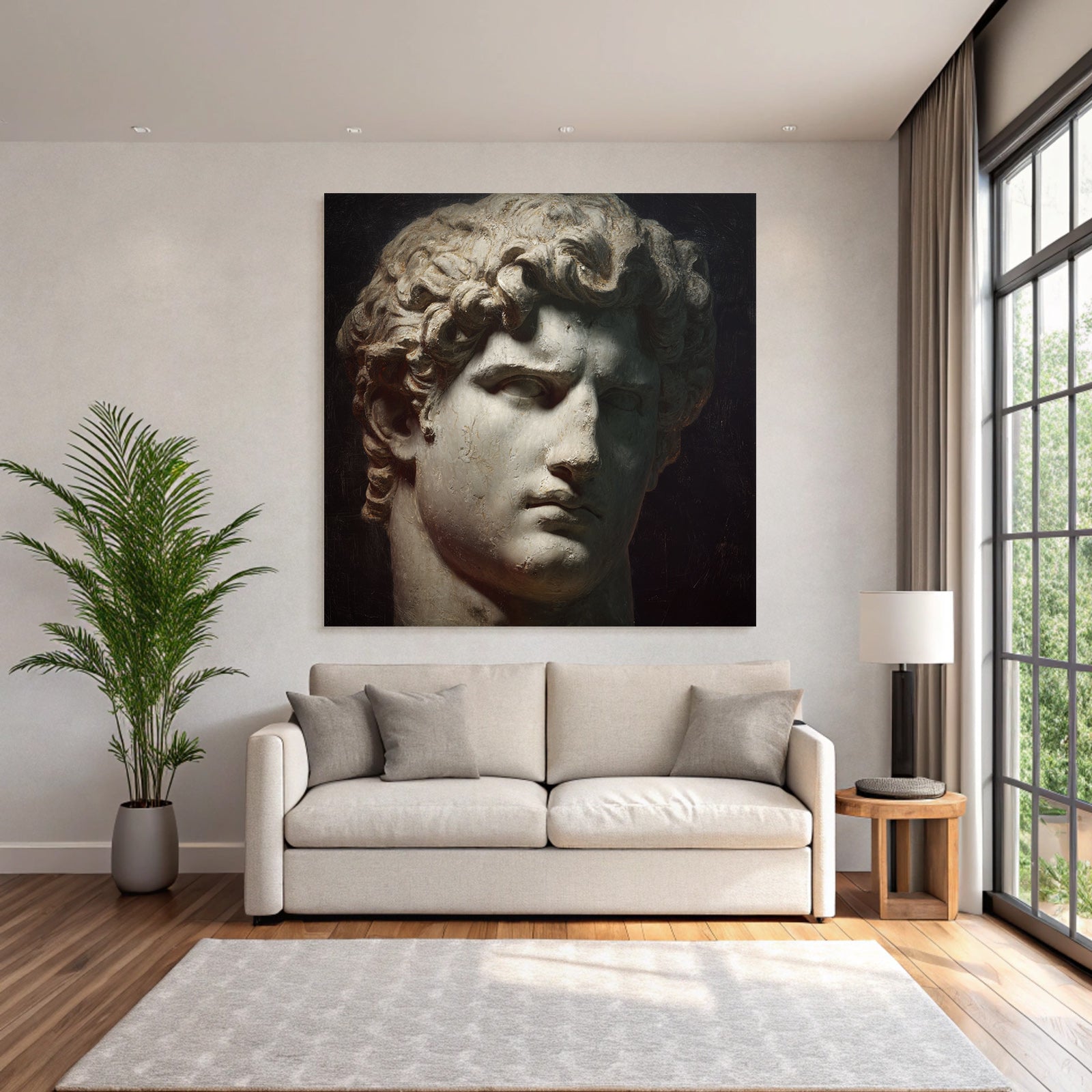 E Sculpture Male Figures Idealized Form Detailed