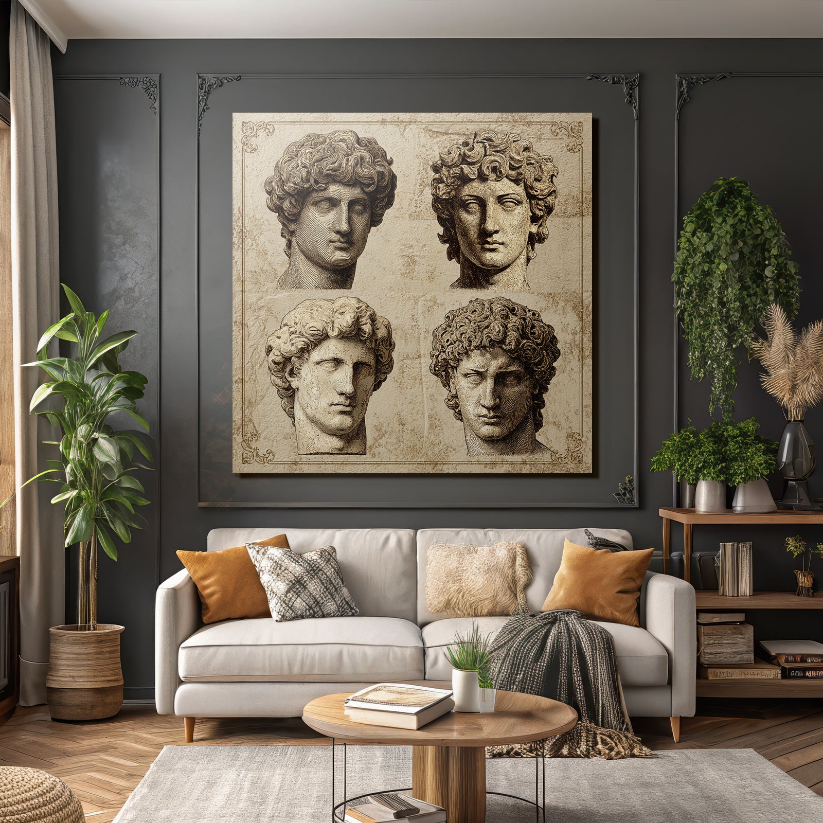 E Sculptures Bust With Hairstyles And Expressions