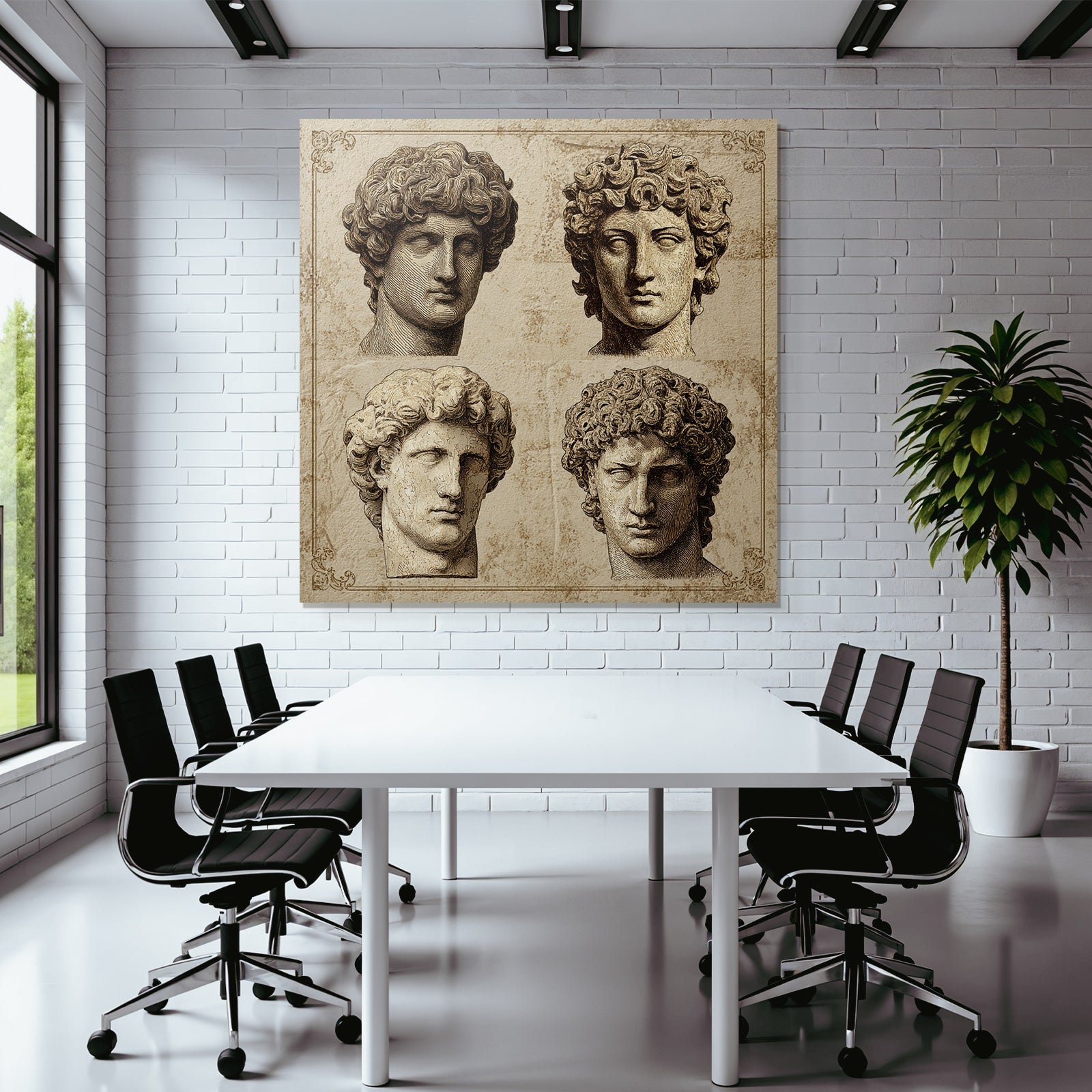 E Sculptures Bust With Hairstyles And Expressions