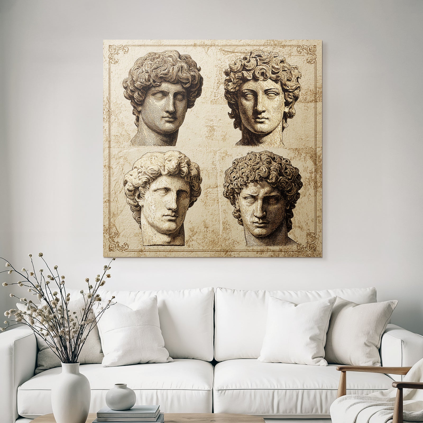 E Sculptures Bust With Hairstyles And Expressions