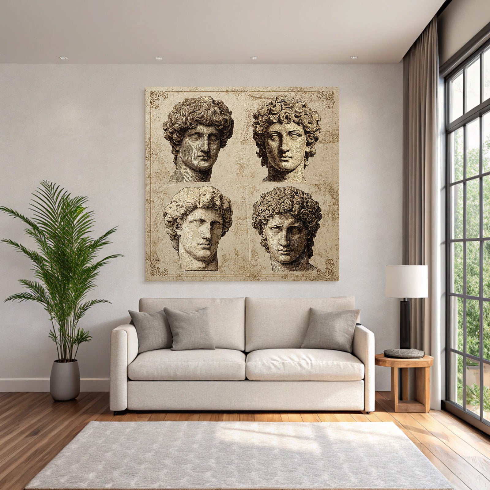 E Sculptures Bust With Hairstyles And Expressions