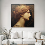 Woman Profile Portrait He Style Artwork