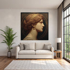 Woman Profile Portrait He Style Artwork