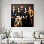 Historical Portrait Group 17th Century Clothing
