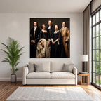 Historical Portrait Group 17th Century Clothing