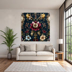 Intricate Floral Pattern Decorative Elegant Vintage Background