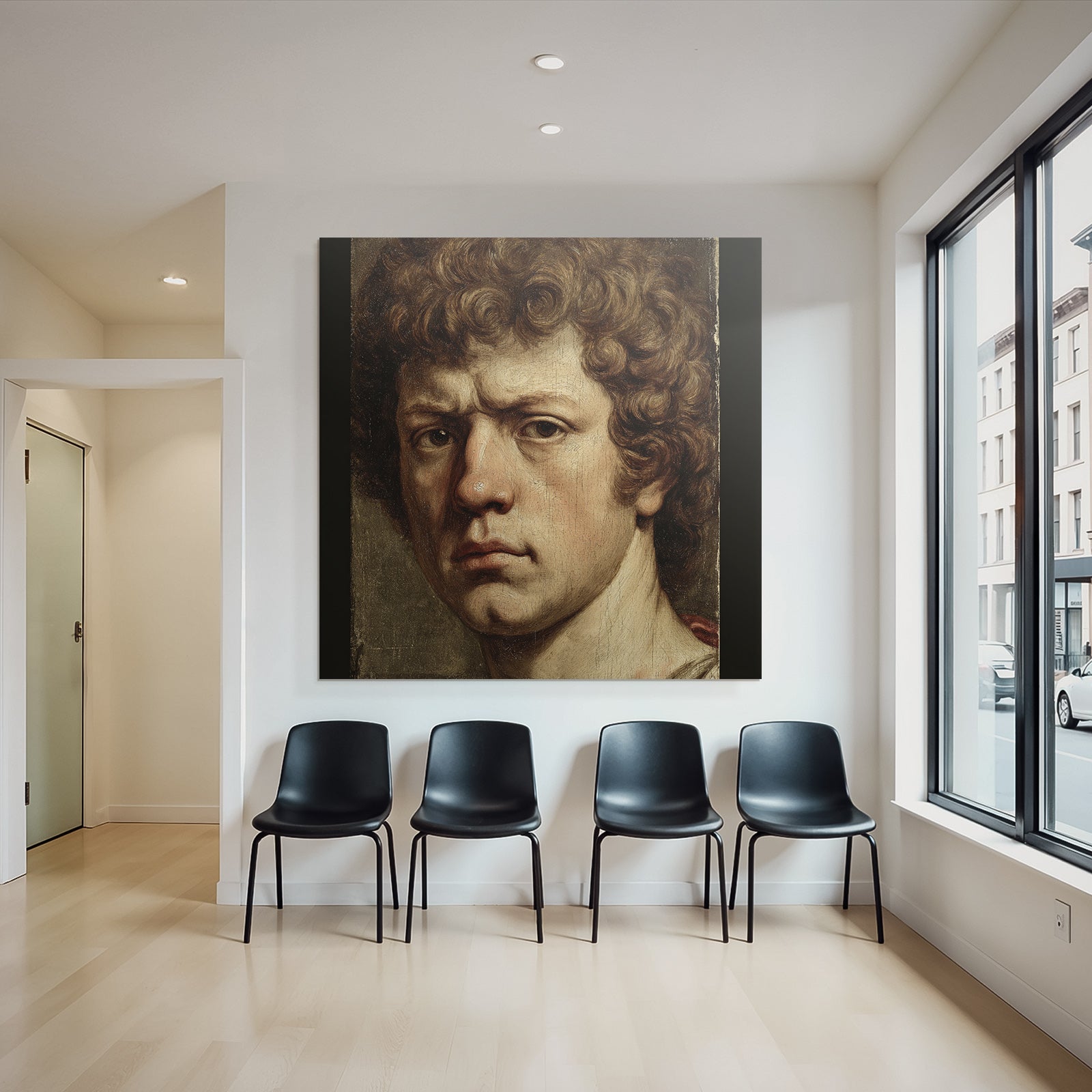 Young Man Portrait Artistic Representation
