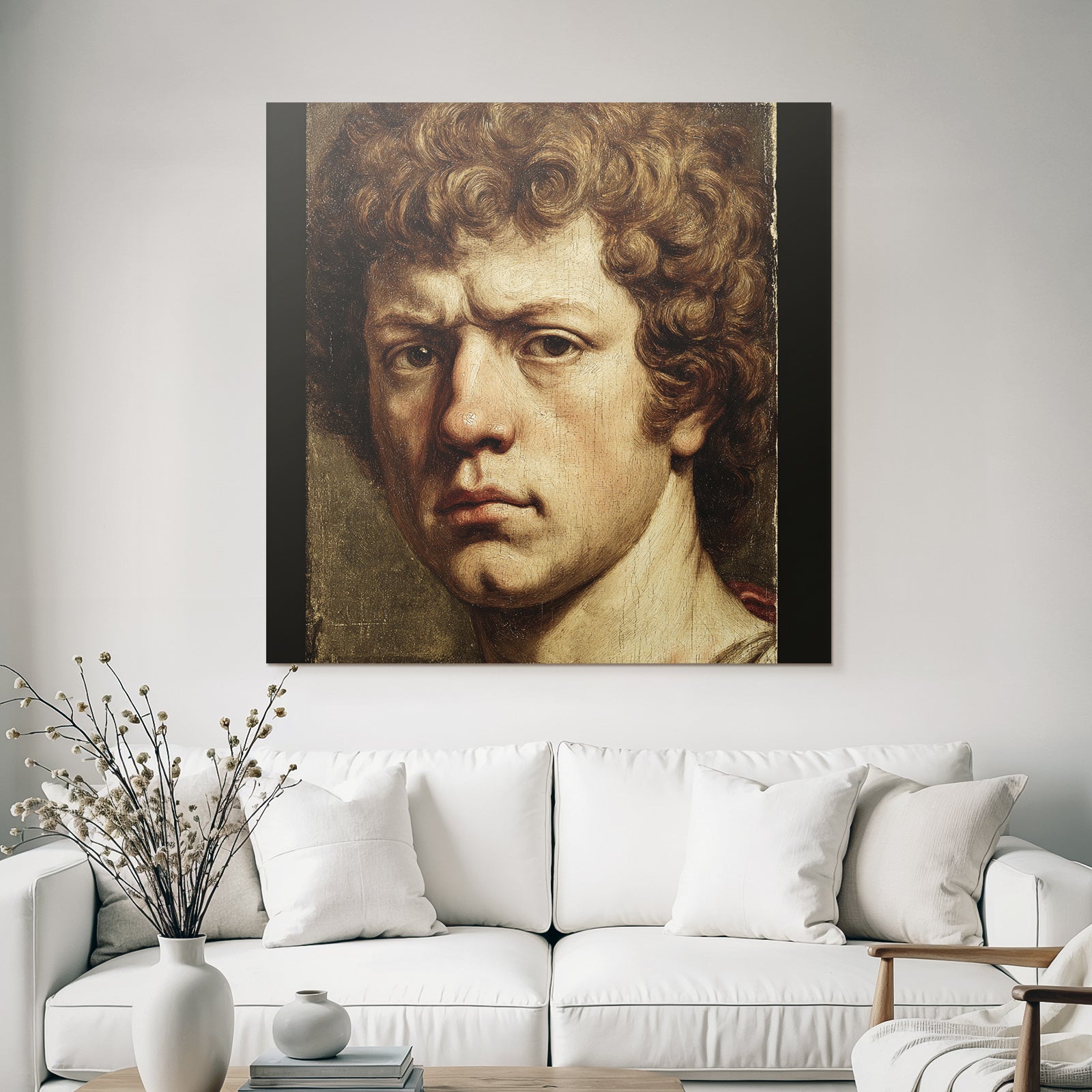 Young Man Portrait Artistic Representation