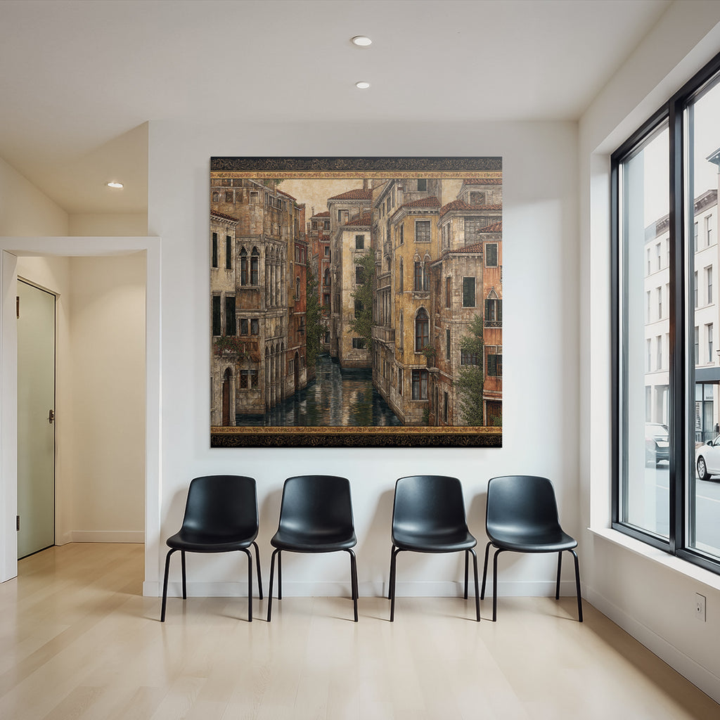 Canal Buildings Venice Picturesque Reflections