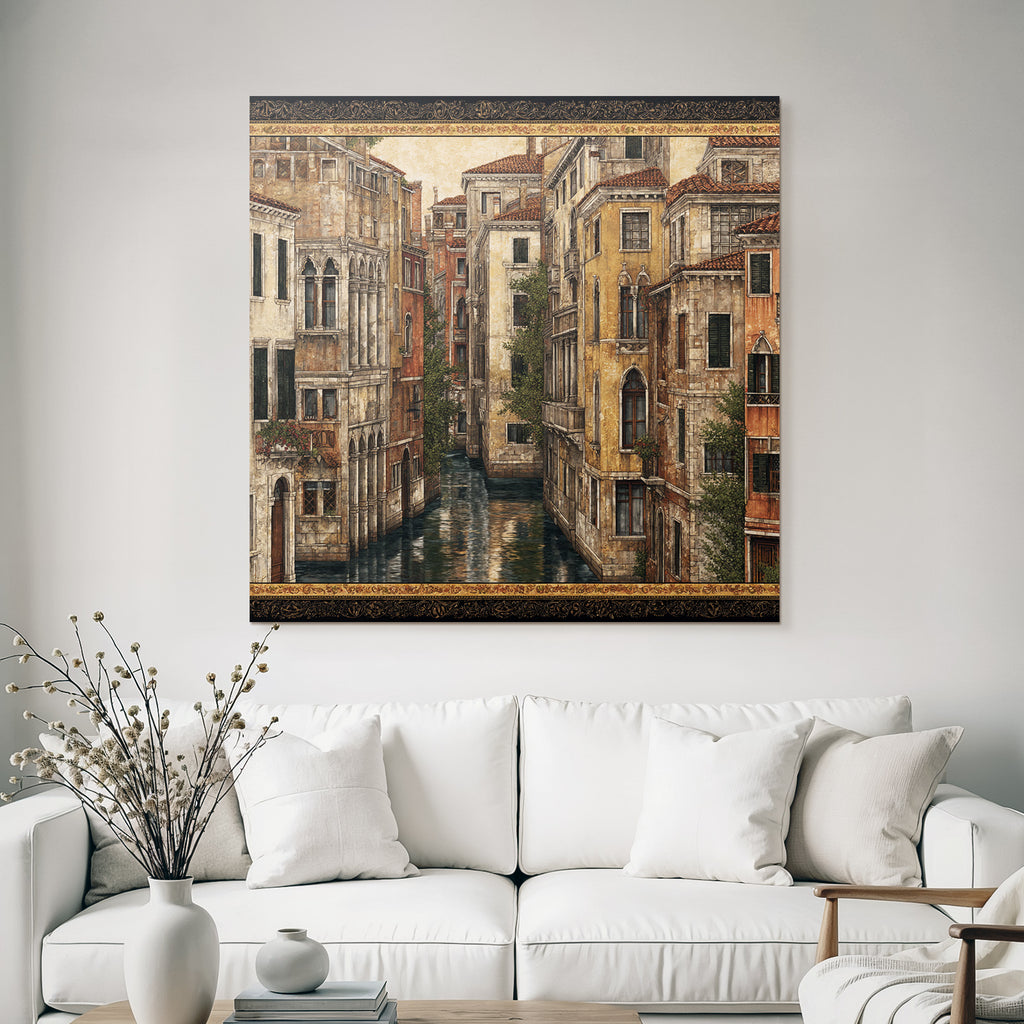 Canal Buildings Venice Picturesque Reflections