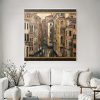 Canal Buildings Venice Picturesque Reflections