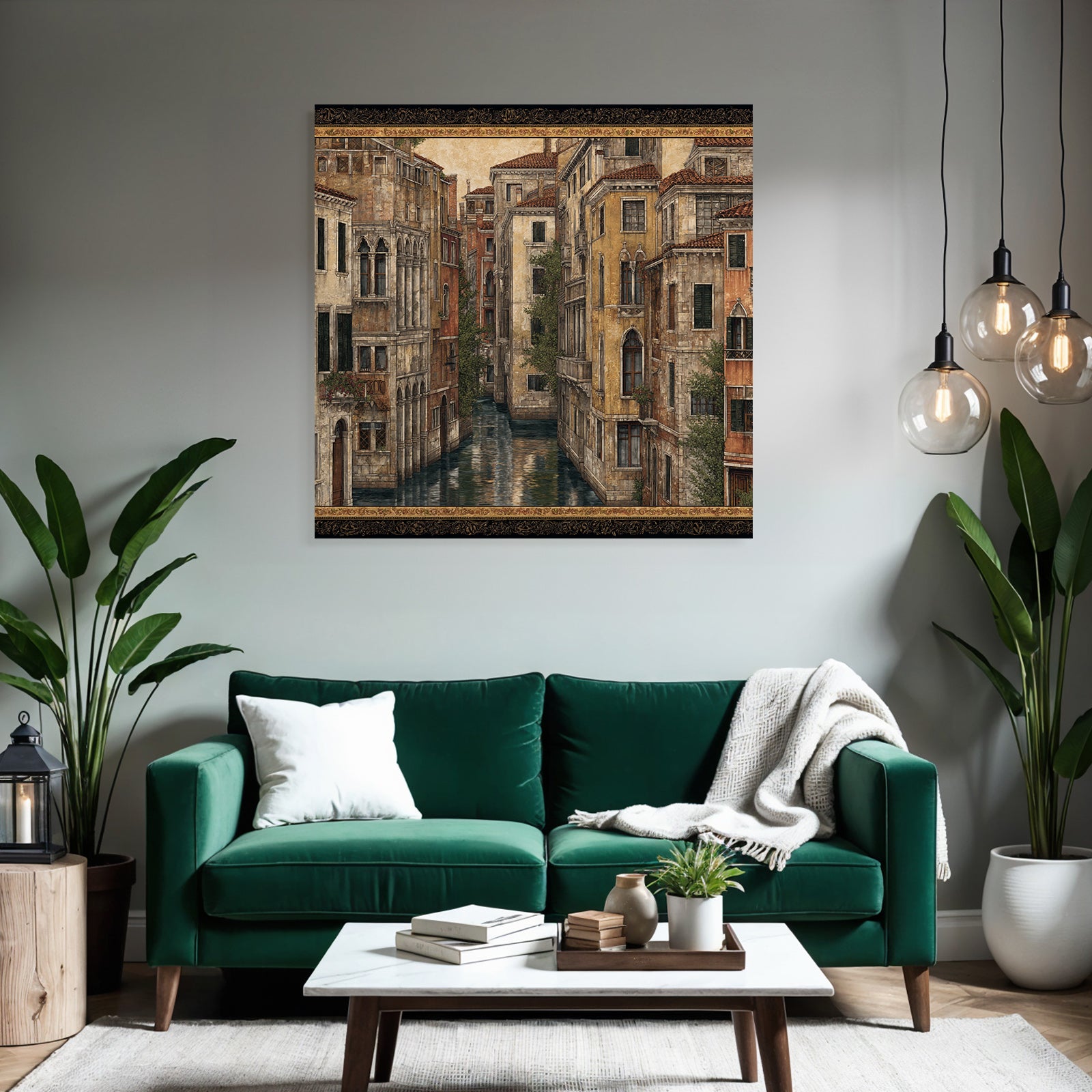 Canal Buildings Venice Picturesque Reflections