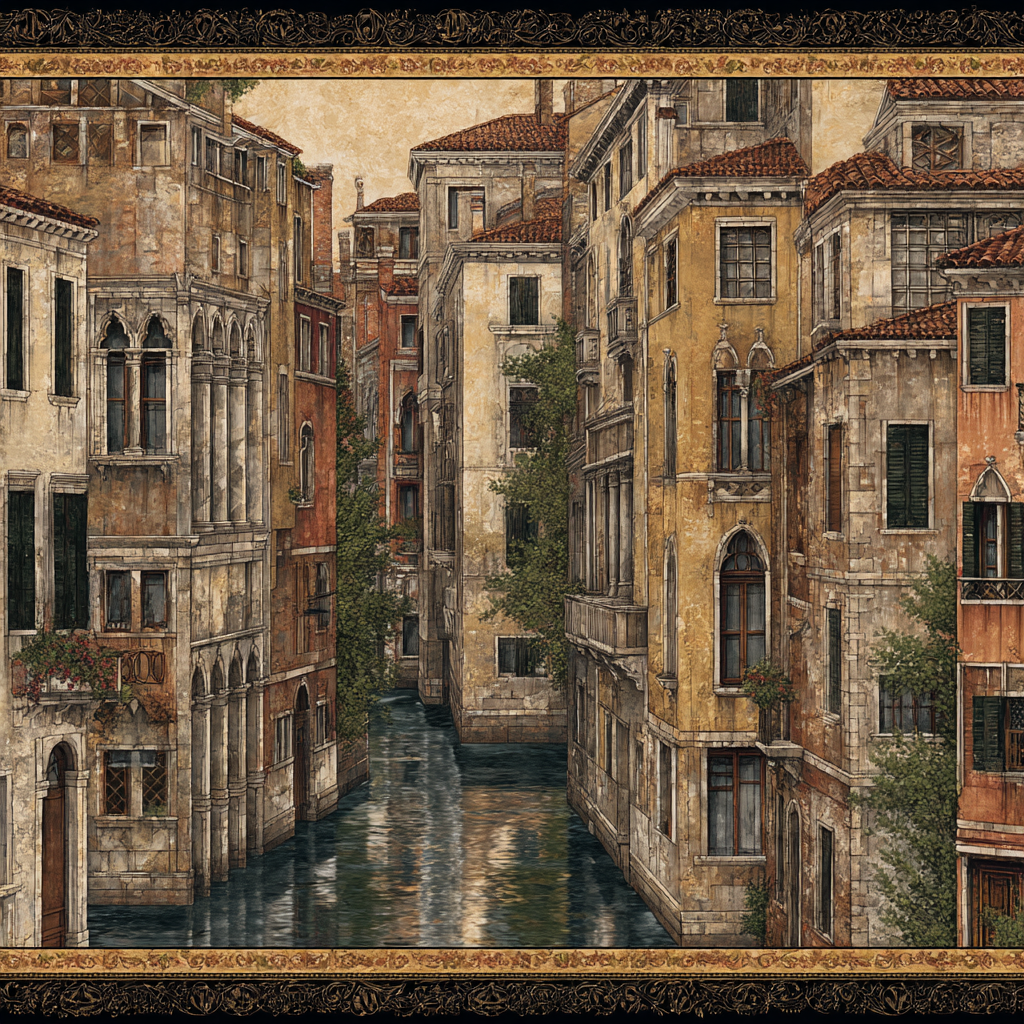 Kanal Gebaeude Venedig Pittoresk Reflexionen | Klassisch | Einrichtungsstile
