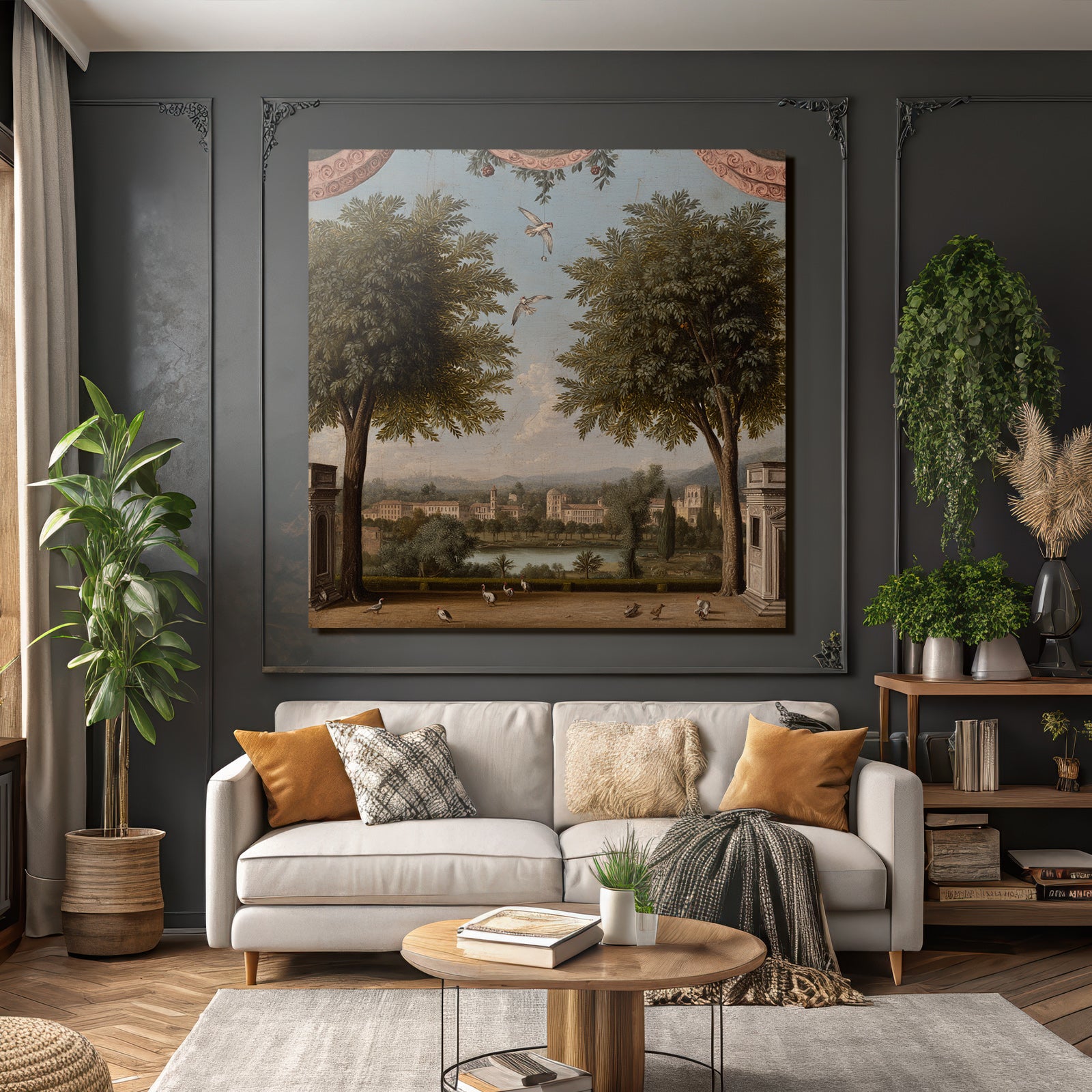 Painting of Nature and Architectural Scenes