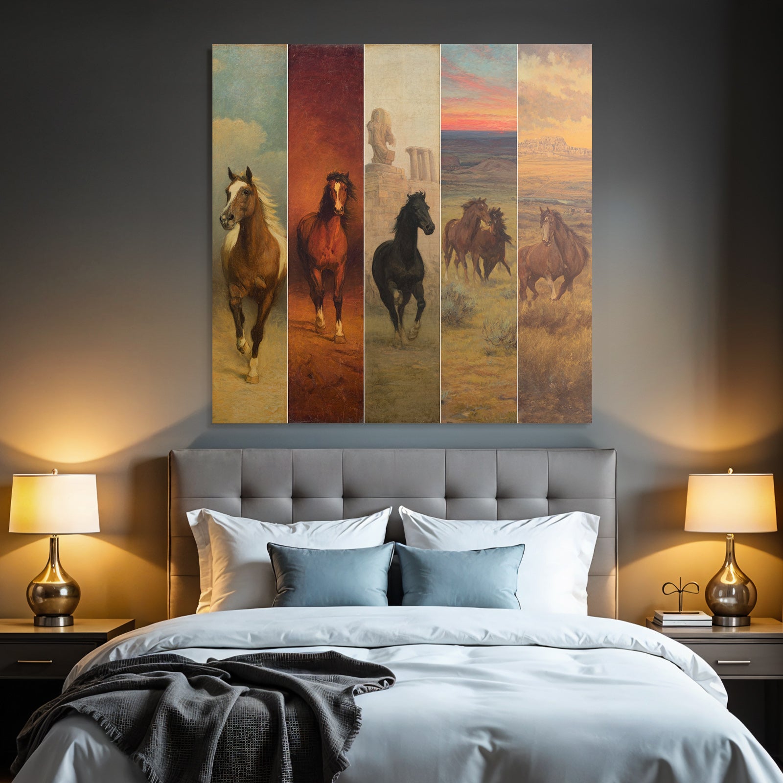 Horses in Art of Various Styles and Settings