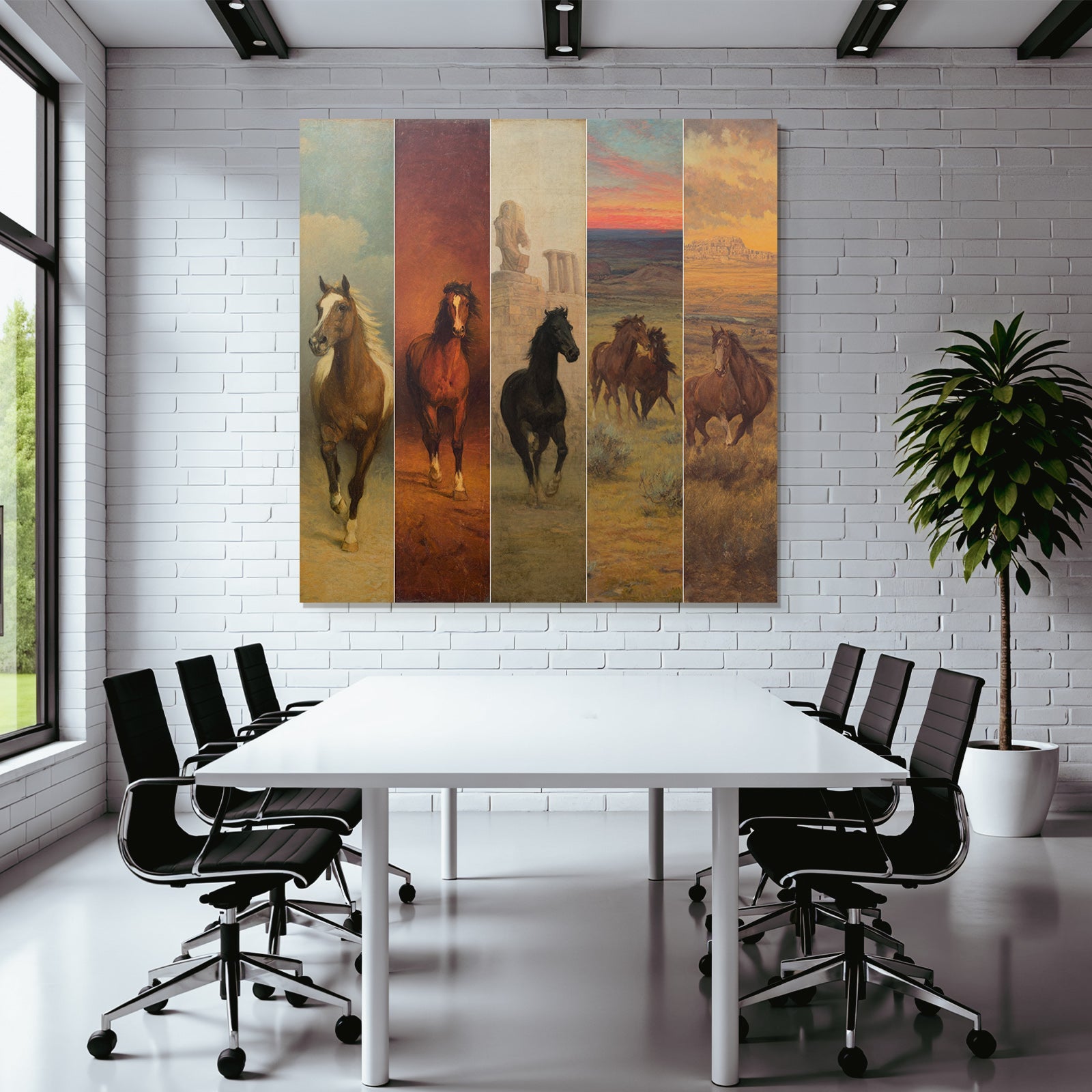Horses in Art of Various Styles and Settings
