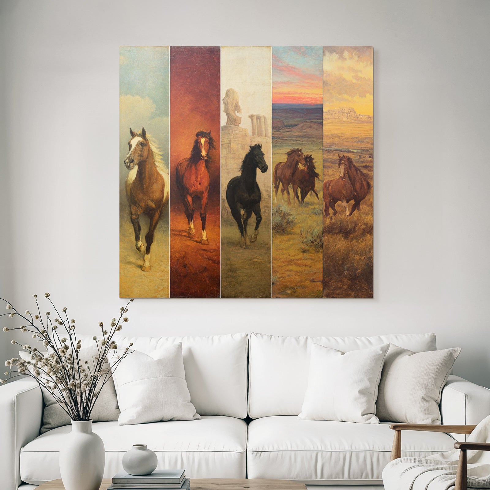 Horses in Art of Various Styles and Settings