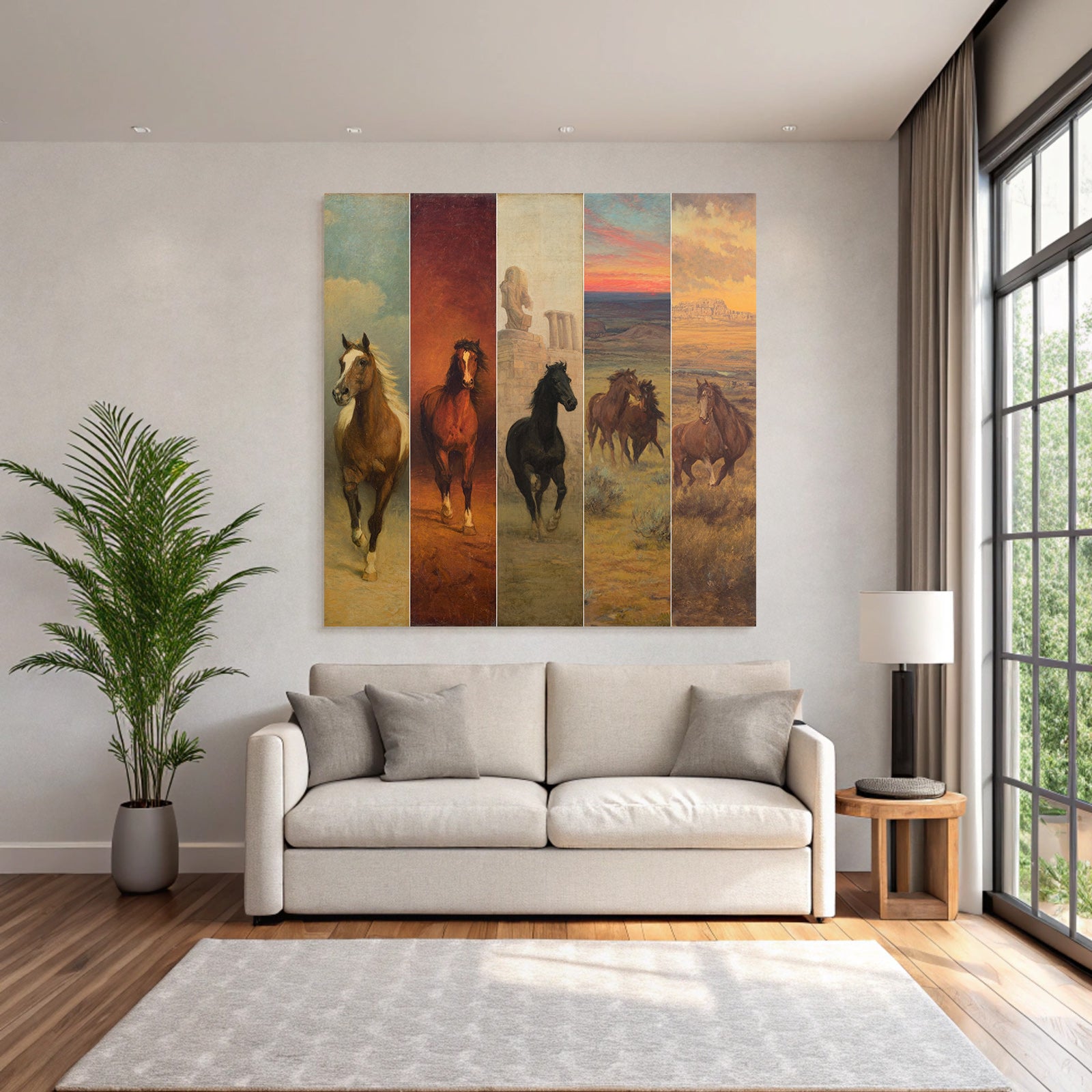 Horses in Art of Various Styles and Settings