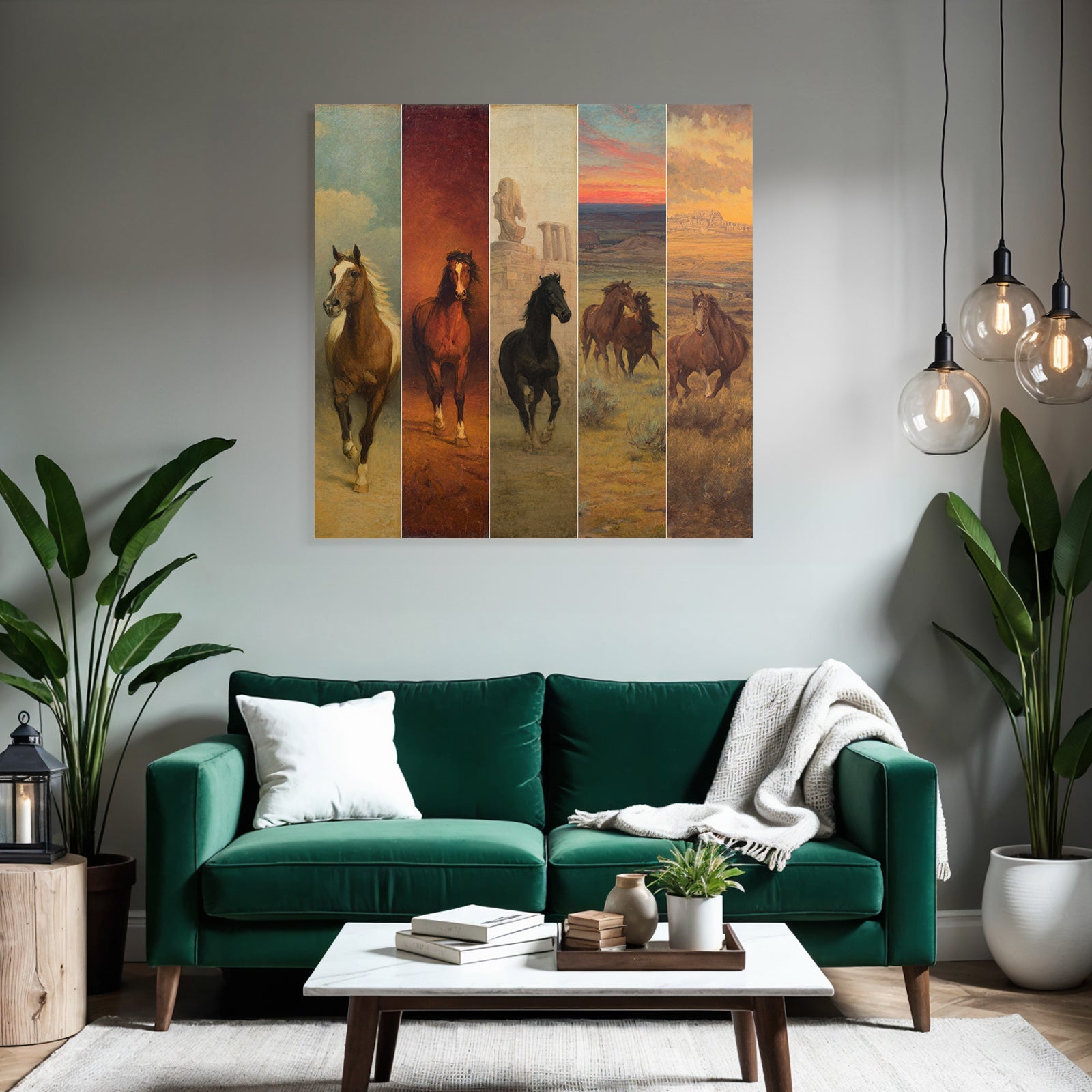 Horses in Art of Various Styles and Settings