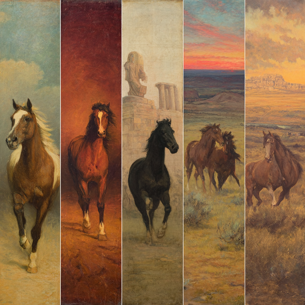 Pferde In Kunst Von Various Stilen Und Settings | Klassisch | Einrichtungsstile