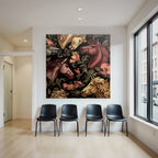 Horse Head Floral Pattern Decorative Design