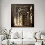 Prunkvoller Innenraum Mit Ornamentaler Architektur