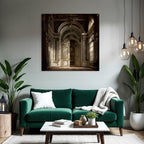 Prunkvoller Innenraum Mit Ornamentaler Architektur