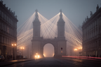 Architektur Wahrzeichen Im Nebligen Licht Streams | Klassisch | Einrichtungsstile