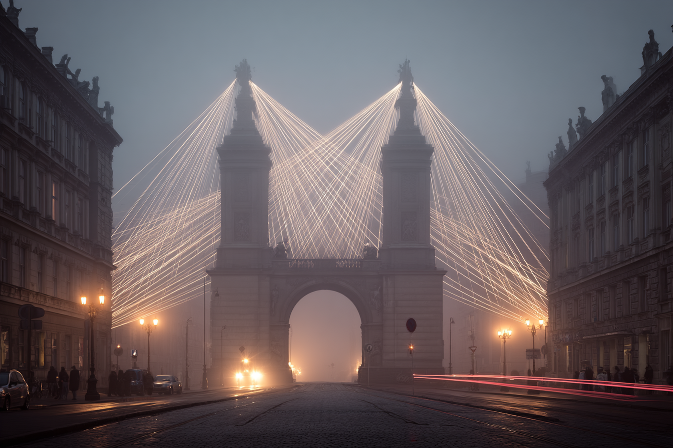 Architektur Wahrzeichen Im Nebligen Licht Streams | Klassisch | Einrichtungsstile