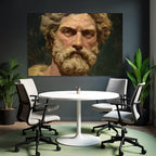 Bearded Man Portrait Oil Painting E Figuren