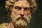 Bearded Man Portrait Oil Painting E Figuren | Klassisch | Einrichtungsstile