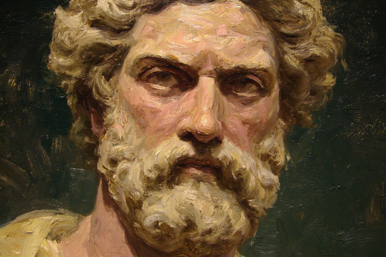Bearded Man Portrait Oil Painting E Figuren | Klassisch | Einrichtungsstile