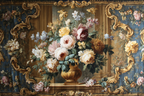 Blumen Stillleben Vase Mit Orientiertem Hintergrund Baroque Art | Klassisch | Einrichtungsstile