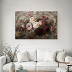 Floral Decoration Roses and Peonies Vintage Aesthetics