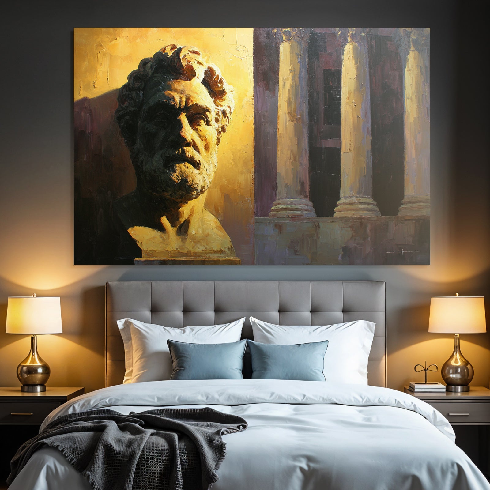 Bust Einer En Figur Mit Architektonischen Elementen