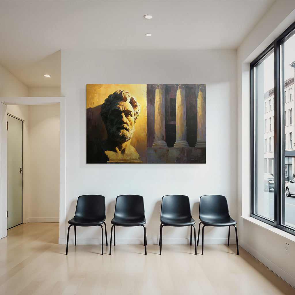 Bust Einer En Figur Mit Architektonischen Elementen