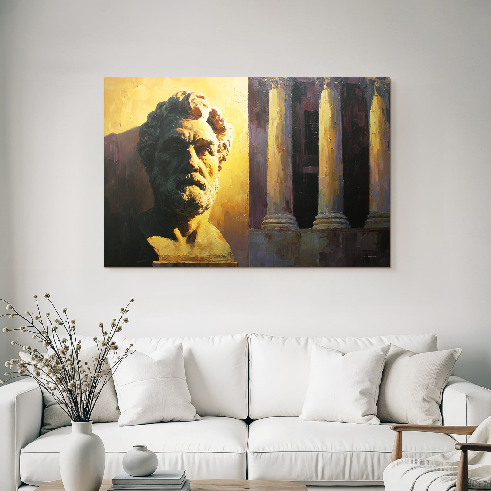 Bust Einer En Figur Mit Architektonischen Elementen