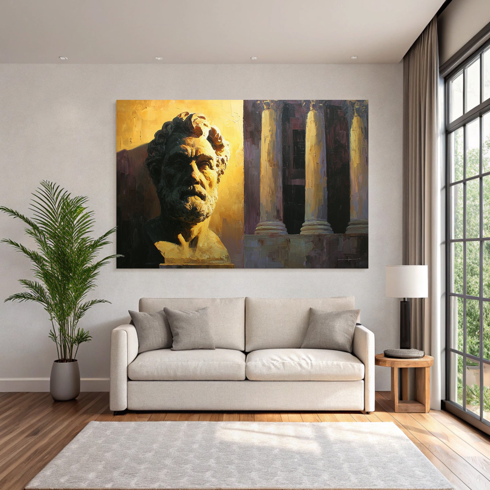 Bust Einer En Figur Mit Architektonischen Elementen