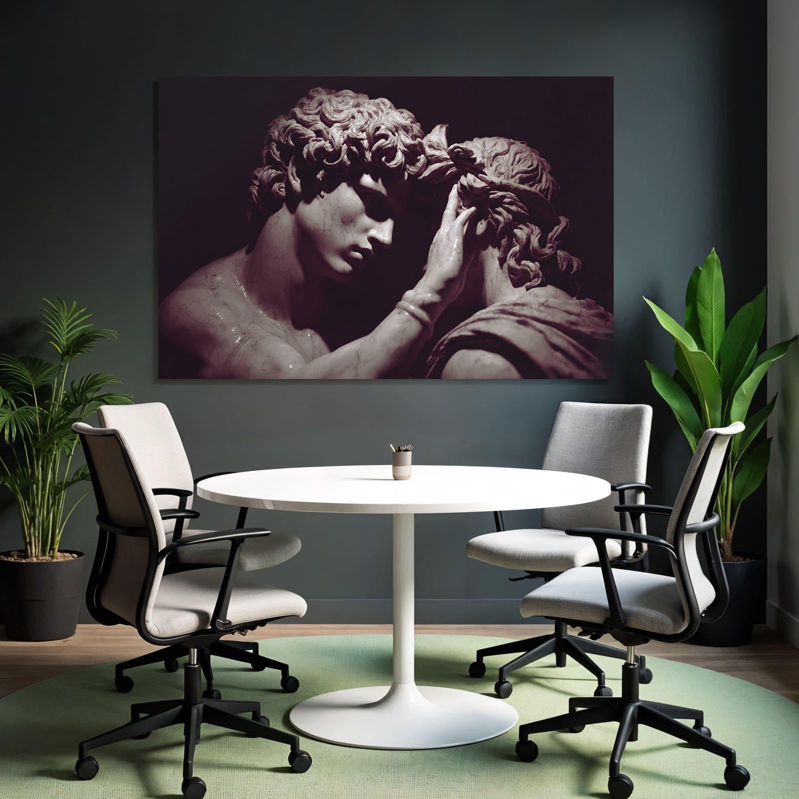 E Skulptur Intime Momente Verbindung Emotionen