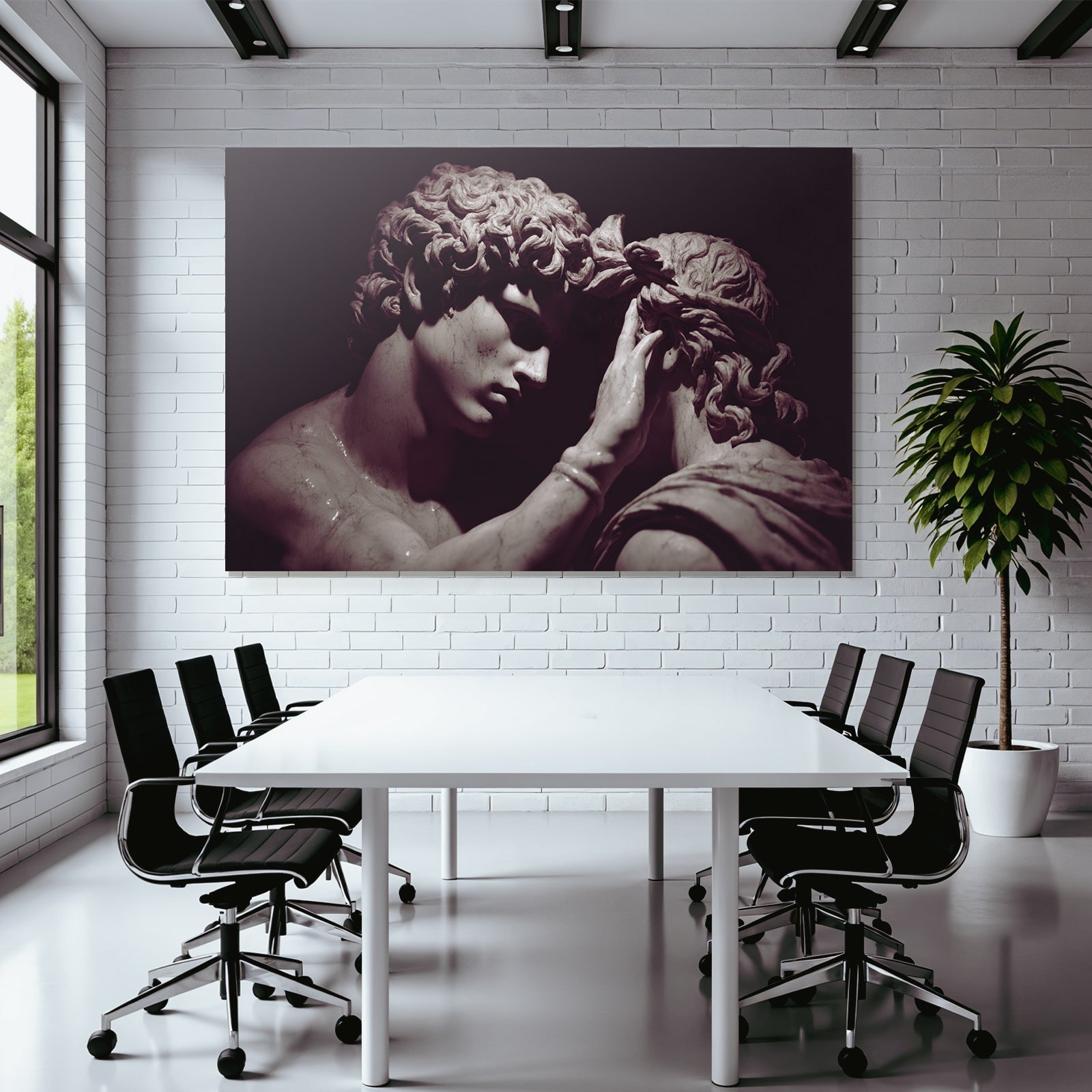 E Skulptur Intime Momente Verbindung Emotionen