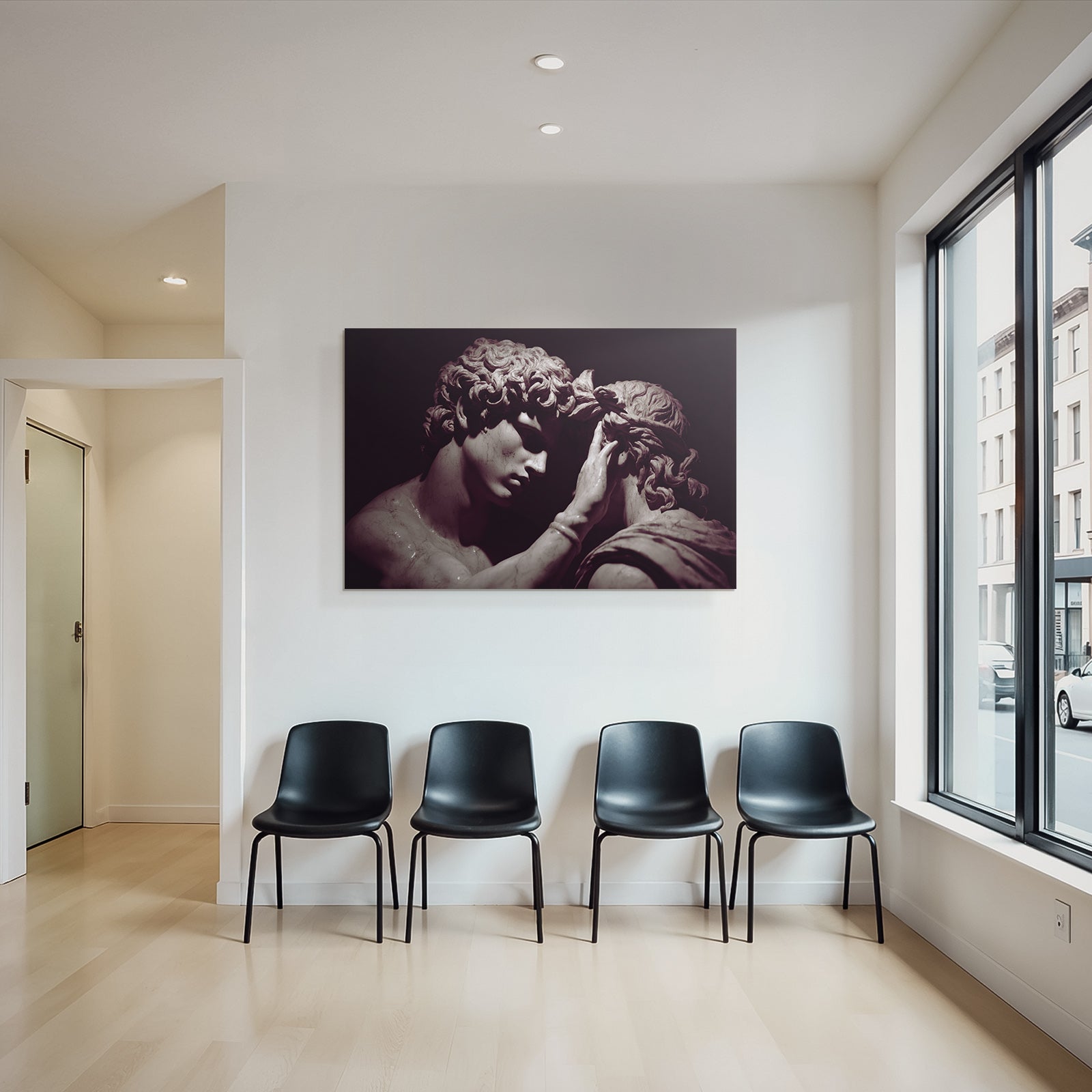 E Skulptur Intime Momente Verbindung Emotionen