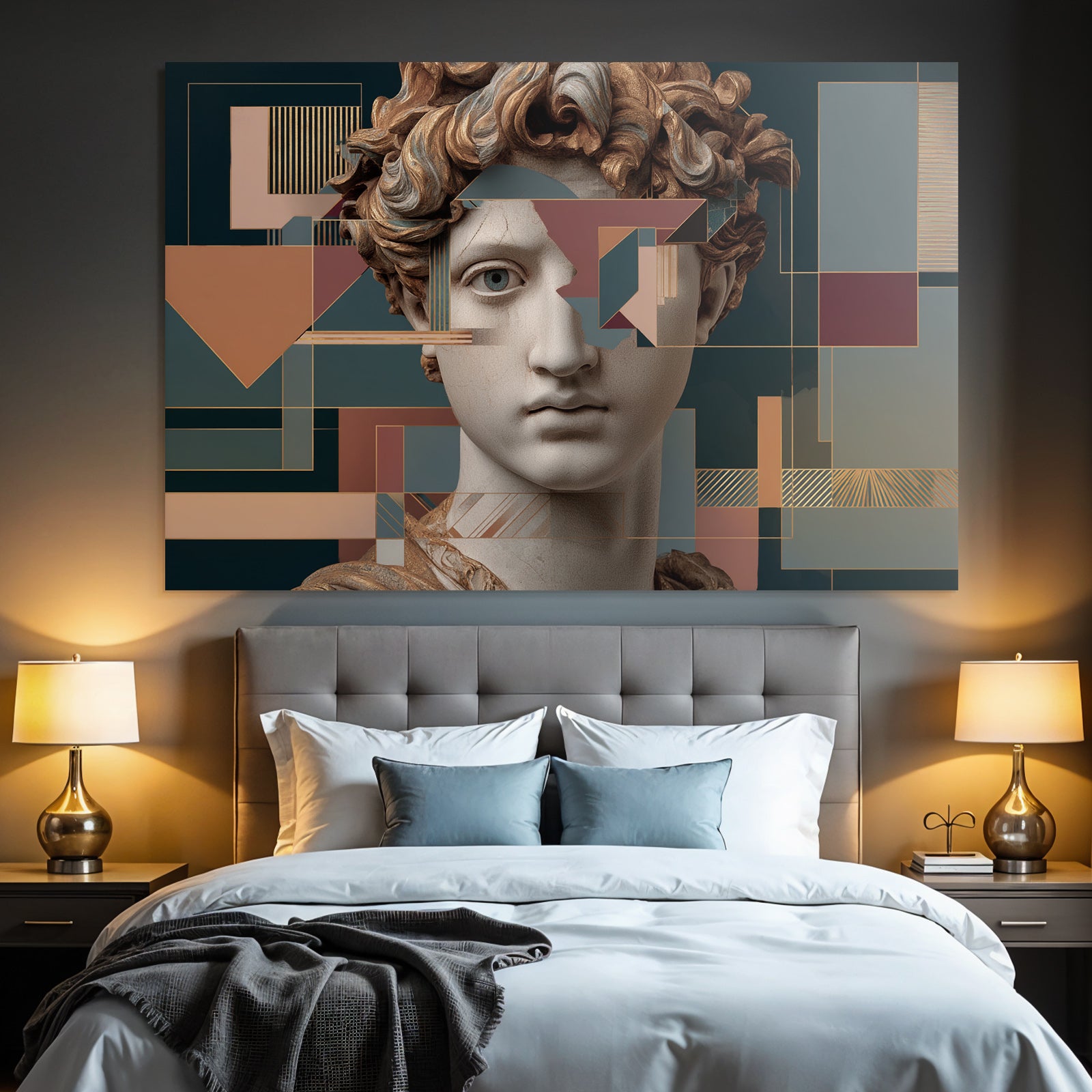 E Skulptur Mit Geometrischen Elementen