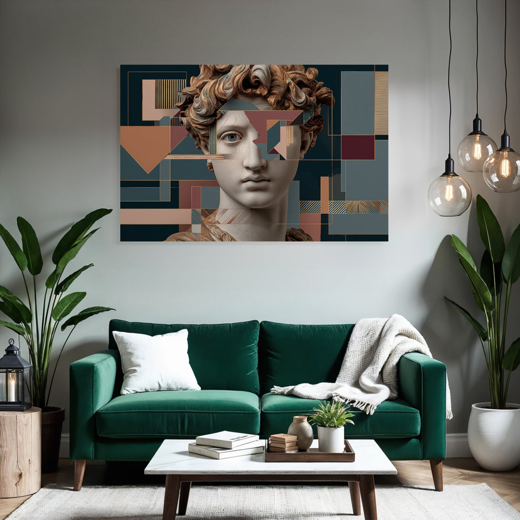 E Skulptur Mit Geometrischen Elementen