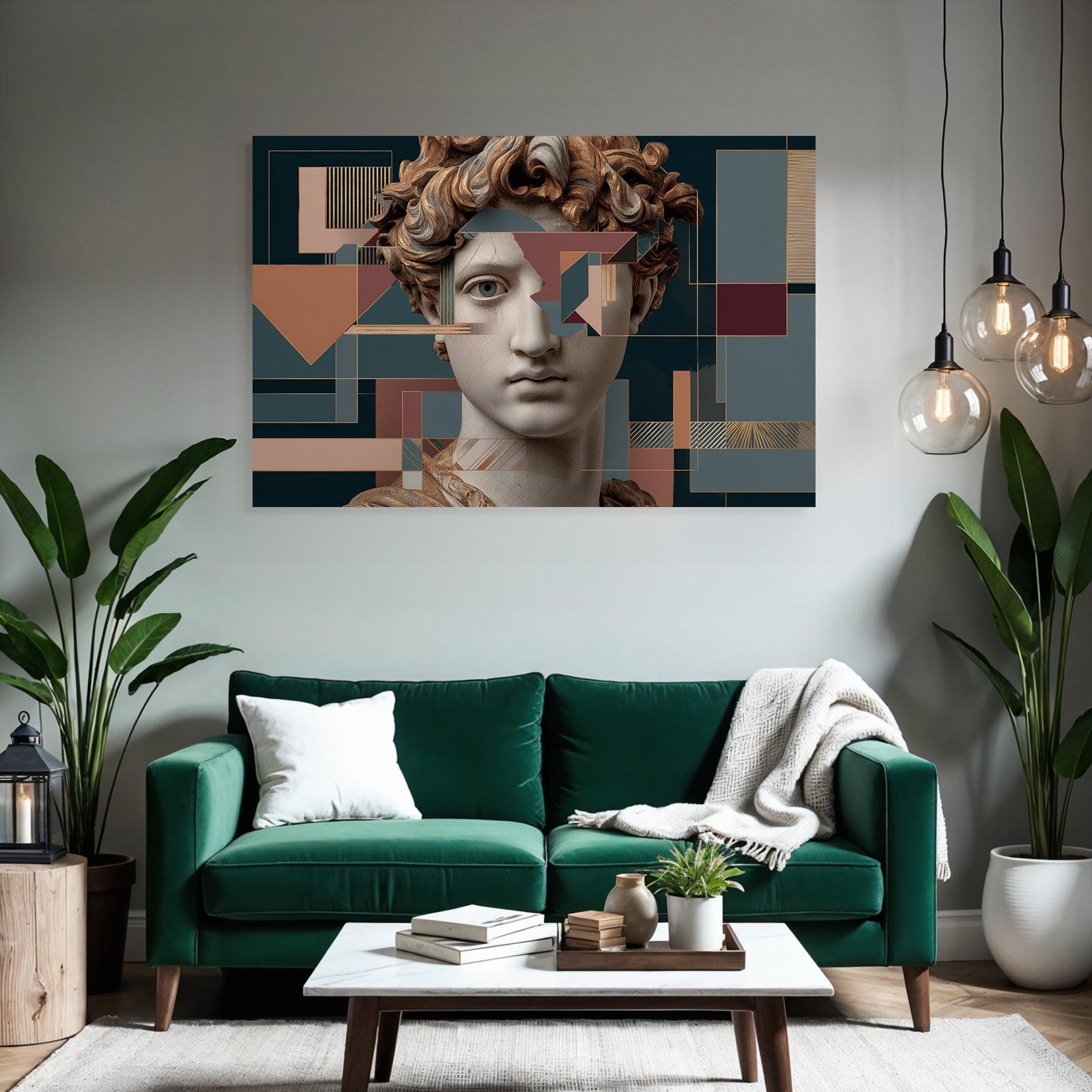 E Skulptur Mit Geometrischen Elementen