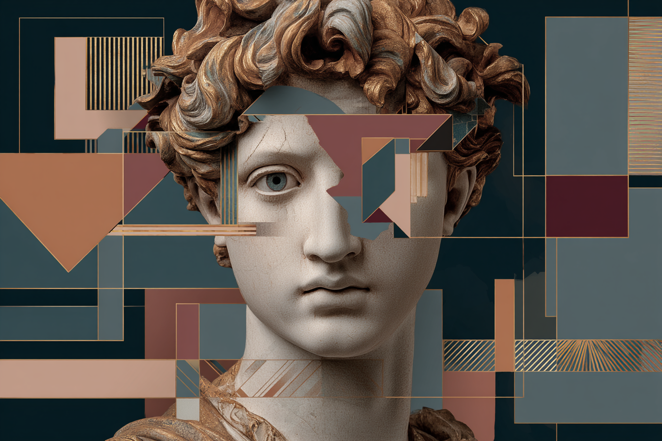 E Skulptur Mit Geometrischen Elementen | Klassisch | Einrichtungsstile