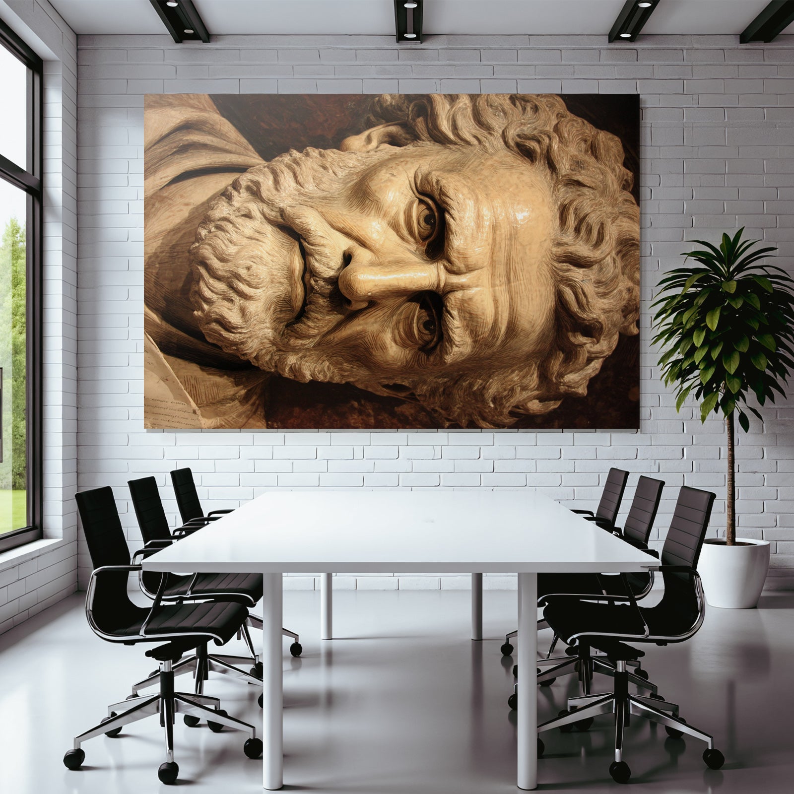 E Skulptur Nahaufnahme Historia Mythologie Detailreiche Gestaltung