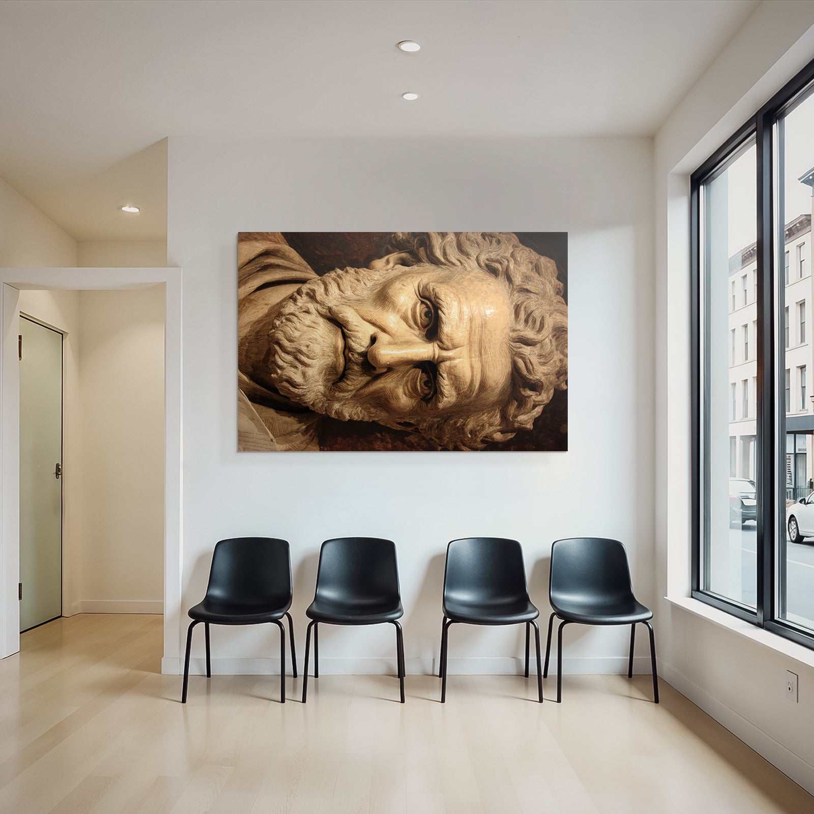 E Skulptur Nahaufnahme Historia Mythologie Detailreiche Gestaltung