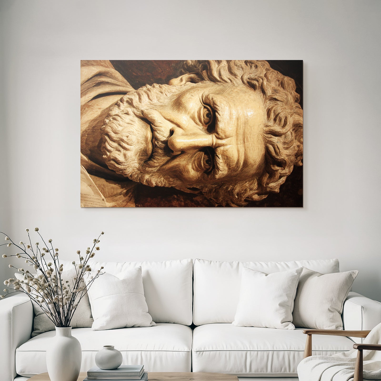 E Skulptur Nahaufnahme Historia Mythologie Detailreiche Gestaltung
